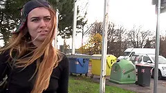 Handsome stranger Misha takes money to have sex i the car