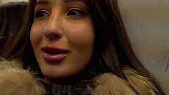 Chick gives blowjob and spreads legs for amazing luxury car