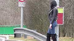 Public agent offers Lady Zee some money to fuck her all night