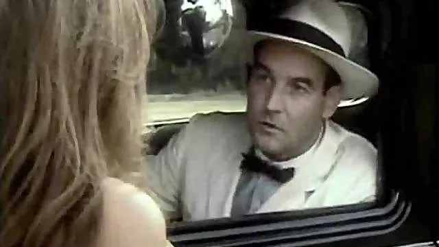 He fucks the hot Italian bird outside his car