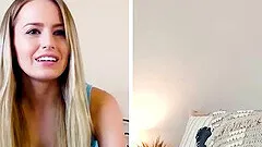 Sweet Kristen Scott and Scarlett Sage drop their clothes on the webcam