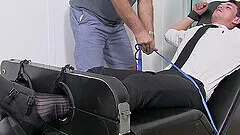 Mature dude loves to tickle and lick feet of his horny neighbor