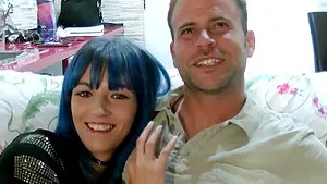 Rough MMF threesome with naughty Stefani Tarrago and her lovers