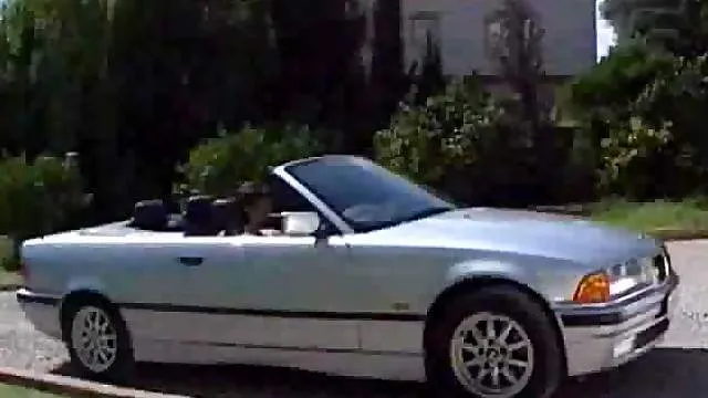 Girl solo in the car masturbating with toy