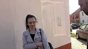 Caroline Mann moans while being pleasured in the back of a car