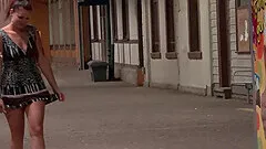 Man fucks his wife at a public train station while people watch