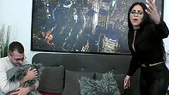 Tattooed wife Julia De Lucia receives a creampie after threesome