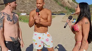 Interracial FFM threesome with Musa Phoenix and her friends