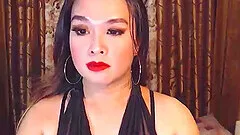 Sexy brunette babe posing and chatting with her users in private webcam show