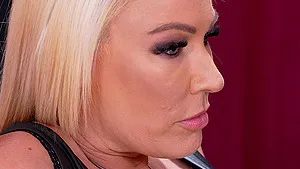 Hardcore interracial fucking on the sofa with Mellanie Monroe