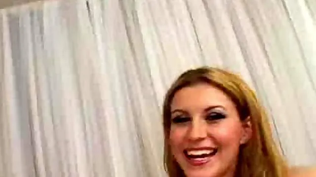 Girl with hot hooters gives a blowjob