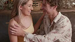 Lovemaking in the living-room with desirable girlfriend Abby Adams