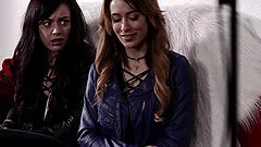 Handsome stud with a lot of tattoos slides his dick in Aiden Ashley