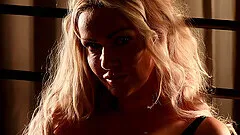 Erotic solo model Amber Jayne loves teasing with a striptease