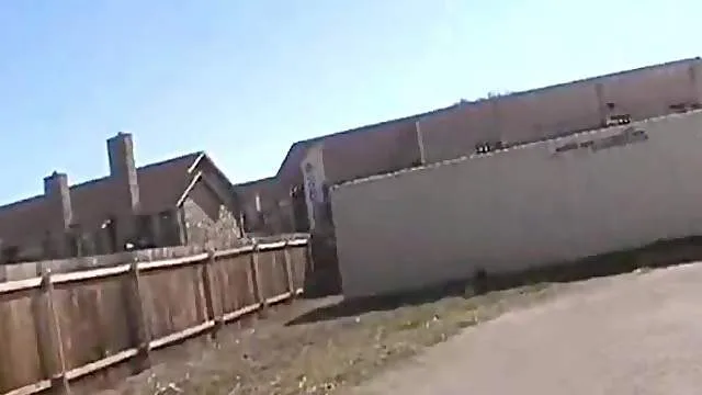 Girl shows us her ass in the public place