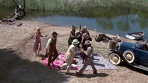 Outdoor group dicking with kinky Julia Ann and Natasha Marley