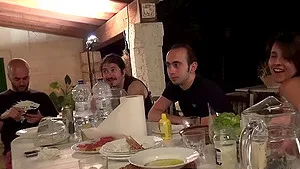 Hardcore outdoor orgy at the party with Mea Melone & Wendy Moon