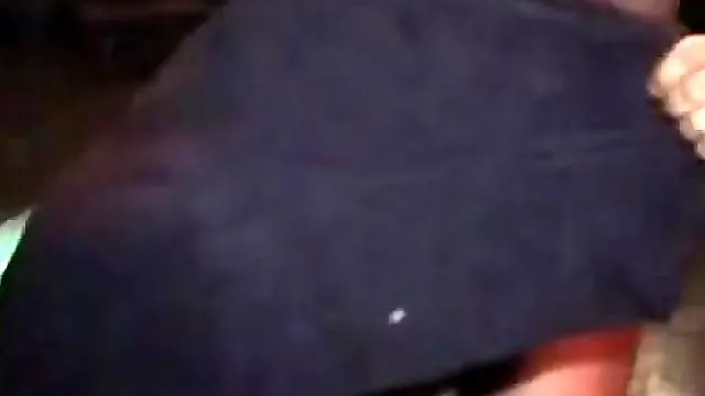 Girl at the club giving a blowjob