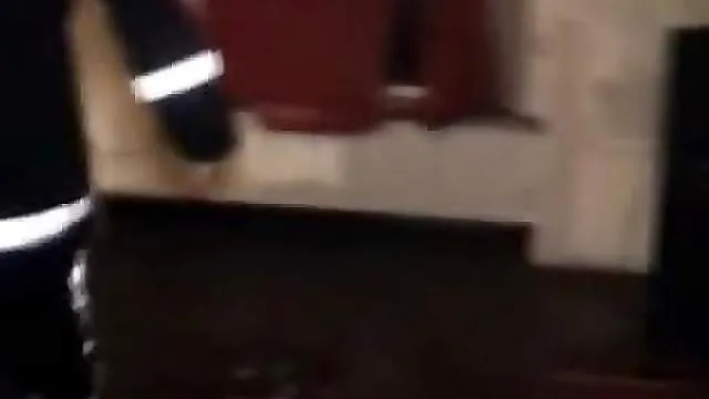 Fireman stripper has chicks licking his dick