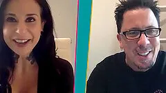 Dude chats on the webcam with a mature pornstar Joanna Show