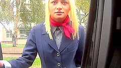 Amazing fucking in the back of the car with charming Alive Bell