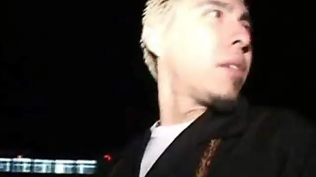 Blonde party slut giving head in college