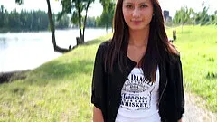 Close up video of amateur Yao Wang fingering her pink taco