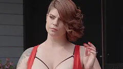 Big tit babe Lucia Love was relaxing in the sun when the pool boy stopped by