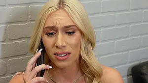 Rough interracial MMF threesome with blonde Kay Lovely. HD