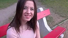 Close up video of girlfriend Gabriella Lati having her first anal