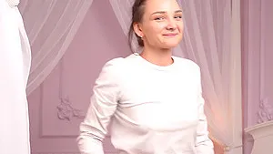 Skinny Olivia Trunk enjoys while being penetrated in the bedroom