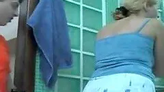 Horny stepmom takes cum