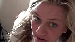 Heather C Payne enjoys working a cock in homemade swinger video