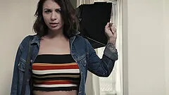 Short hair lady Ryan Keely moans loud during hardcore sex