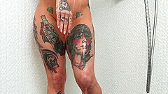 Tattooed couple loves having wild sex + facial for Joanna Angel