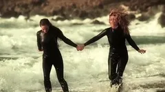 Brunette in public takes cum