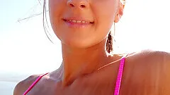 Close up amateur video of girlfriend Maria playing with her cunny