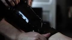 Chubby amateur wife toys and sucks and fucked