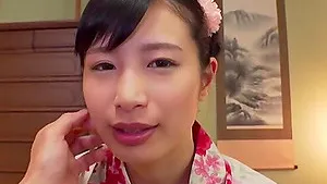 Close up video of brunette Nakajou Kanon being nicely fingered