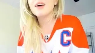 Sexy blonde emo teen solo cam session