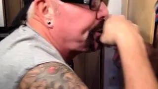 Gloryhole DILF fucked at home after oral