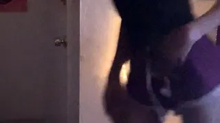 Amateur striptease and Solo masturbation