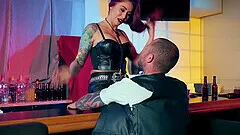 Redhead babe Monique Alexander rough fucked by a massive dick