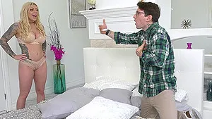 Interracial dicking with blonde Karma RX and her neighbor