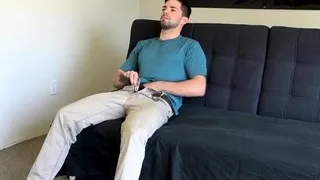 Tattooed casting jock cocksucked by stud