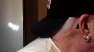 BJ gloryhole DILF sucks cock in closeup