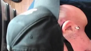 Gloryhole POV DILF sucks cock in closeup