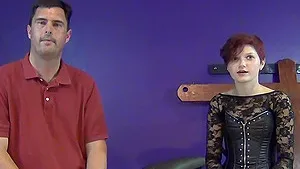 Amateur man loves getting pegged and moans while his wife drills him