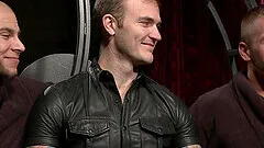 Gay hardcore group sex is all about handsome Christian Wilde talks