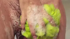 Quickie morning sexin the shower with small tits girlfriend Tali Dava